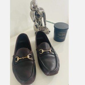 Gucci Horsebit Loafers Brown Size 12M #1101344